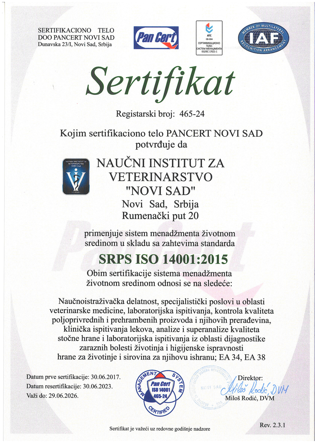 ISO 14001:2015